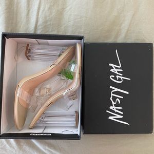 nasty gal clear heels